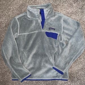 💙 Blue and Gray Women’s Patagonia Pullover 💙